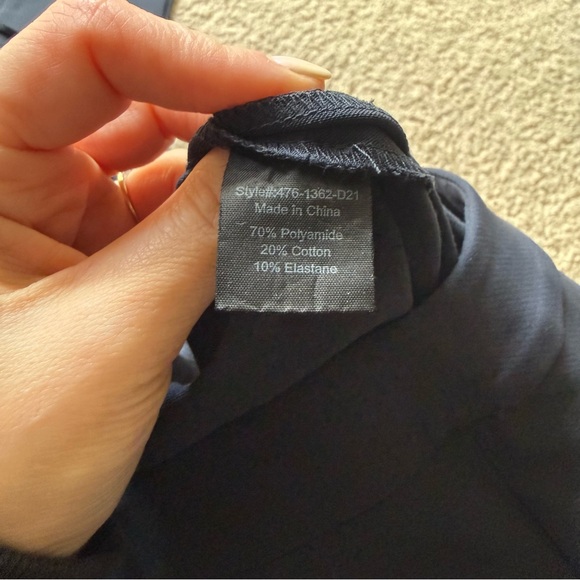Jenni Kayne Poplin Career Pant in Navy Size 4 - Picture 4 of 4